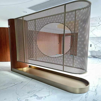 304 Morden Hollow تصميم مخصص مدخل حصار الفولاذ المقاوم للصدأ شاشة الفيلا الفندق ديكور المنزل