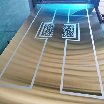 8K Color 304 Stainless Steel Etched Sheet For Interior Cabinet
