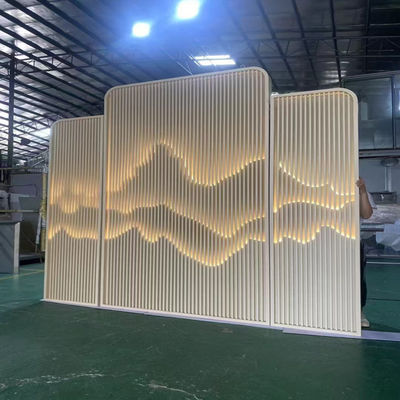 سعر جيد 304 PVD لون مفرش الشعر ليزر الجبال نمط الفولاذ المقاوم للصدأ الحائط المعدني الشاشة الانترنت