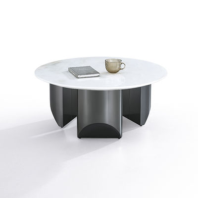 سعر جيد طاولة قهوة من الفولاذ المقاوم للصدأ بلون أسود مع سطح من الحجر الاصطناعي من الشركة المصنعة للمعدات الأصلية الانترنت