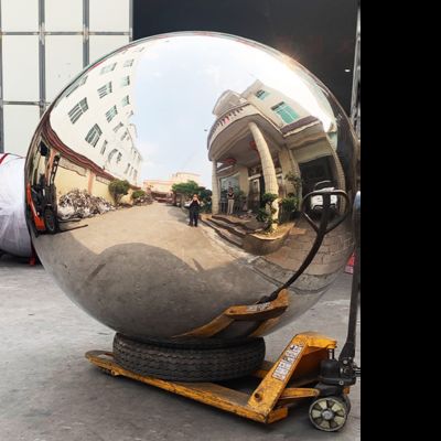 نحت من الفولاذ المقاوم للصدأ 316L مطلي بالفضة والأحمر والأزرق لتزيين الردهة