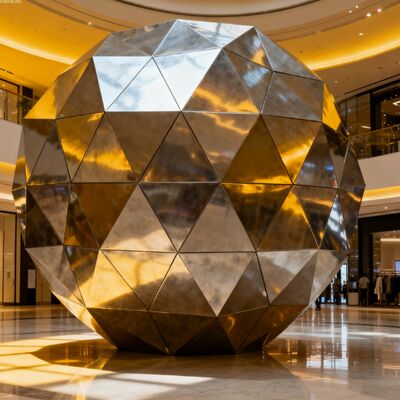 تصميم الفنان 304 316L مركز النحت من الفولاذ المقاوم للصدأ في مدينة نيويورك لمشروع الهندسة المعمارية
