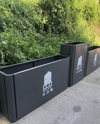 سعر جيد صندوق زراعة خارجي من الفولاذ المقاوم للصدأ متميز وقابل للتخصيص مع فتحات تصريف الانترنت