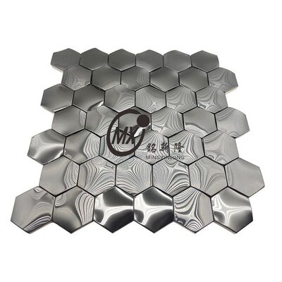 سعر جيد بلاط فسيفساء من الفولاذ المقاوم للصدأ بنمط منقوش يضيف ملمسًا إلى جدارك الانترنت