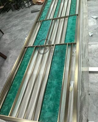 سعر جيد مقسم غرفة الفولاذ المقاوم للصدأ الحديدية الحديدية مع PVD التيتانيوم والمرآة 8k البولندية الانترنت