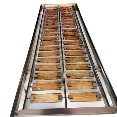 سعر جيد فخامة العتيقة البرونزية الممسحة الفولاذ المقاوم للصدأ شاشة الحائط مع الزجاج البني للمطعم الفندق غرفة المعيشة الديكور الانترنت