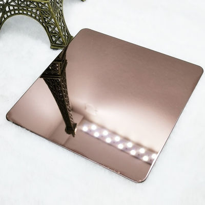 سعر جيد DIN 316L لوح فولاذي مقاوم للصدأ ملون بني 8K مرآة نهائية الانترنت