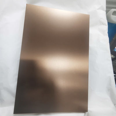 سعر جيد الفضة 28MM لون وردة الذهب PVD الرمال المتفجرة SS ورقة 304 الفولاذ المقاوم للصدأ الانترنت