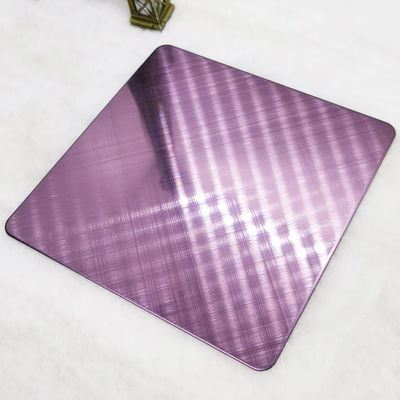 سعر جيد الصف 304 عبر شعري ارتفع اللون الأحمر الفولاذ المقاوم للصدأ ورقة الجدار الديكور الانترنت